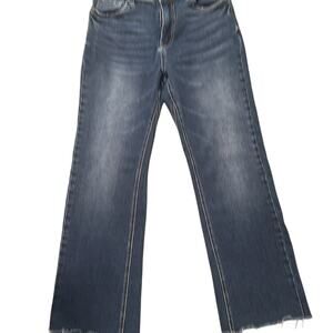 KUT From The Kloth Kelsey Fab Ab Ankle Flare Jeans Dark Wash Size 6